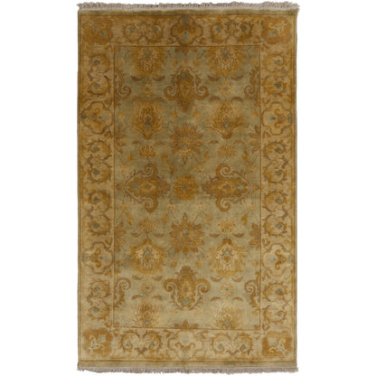 Temptress Rug - 1633 by Surya in light olive, mustard, light brown, sage. Made from 100% wool in a unique style.