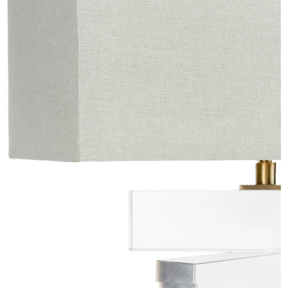 Surrey - 21547 by Surya in metallic brass, clear and translucent. Made from linen, polyester, crystal, metal in a modern style.