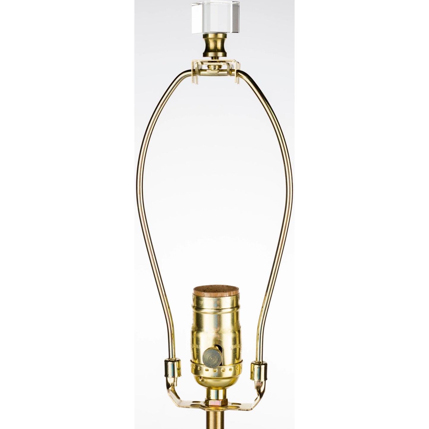 005 S-278867 | Closeup | Surrey - 21547 by Surya in metallic brass, clear and translucent. Made from linen, polyester, crystal, metal in a modern style.