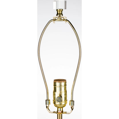 Surrey - 21547 by Surya in metallic brass, clear and translucent. Made from linen, polyester, crystal, metal in a modern style.