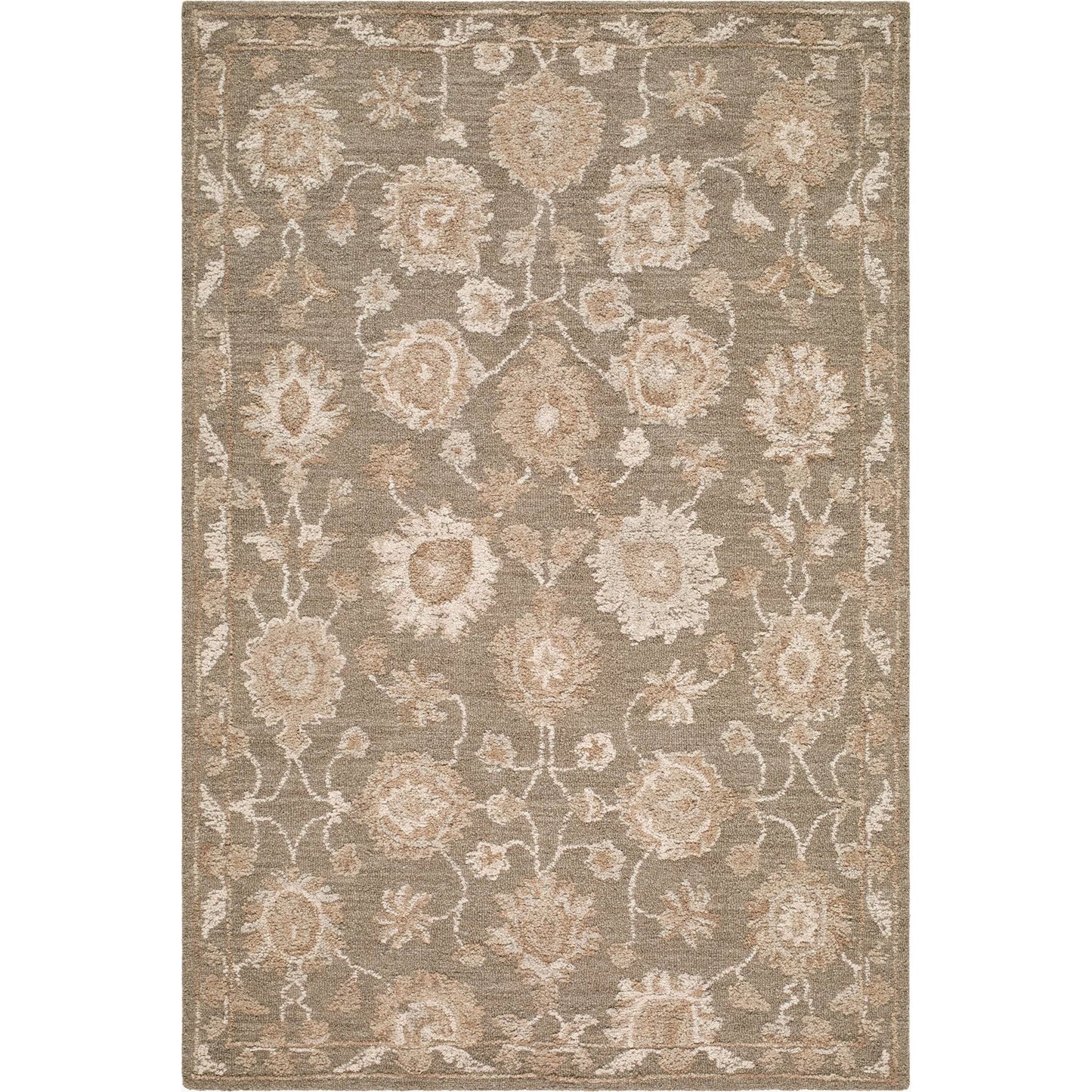 000 SI-2632531,SI-2632532,SI-2632533,SI-2632534 | Primary Silo | Shiv Classics SVC-2305 Rug by Livabliss in taupe, ivory, sandstone.. Made from wool in a unique style.
