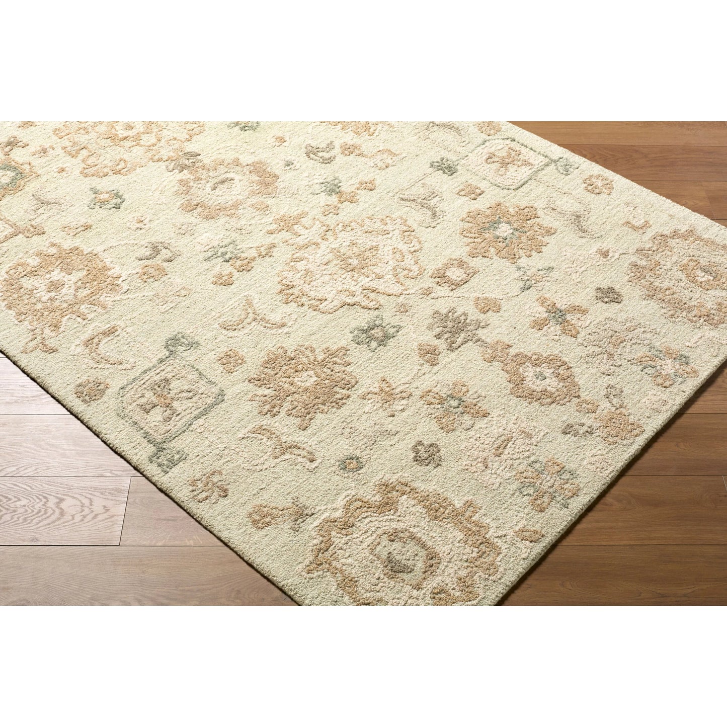 001 SI-2530701,SI-2530702,SI-2530703,SI-2530704 | Closeup | Shiv Classics SVC-2306 Rug by Livabliss in ivory, sandstone, taupe, sage, dusty rose. Made from wool in a unique style.