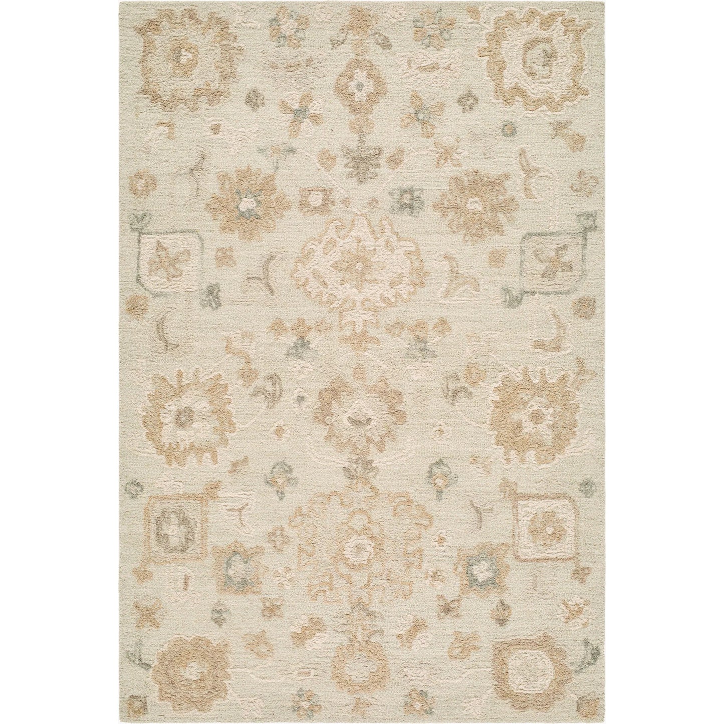 000 SI-2530701,SI-2530702,SI-2530703,SI-2530704 | Primary Silo | Shiv Classics SVC-2306 Rug by Livabliss in ivory, sandstone, taupe, sage, dusty rose. Made from wool in a unique style.