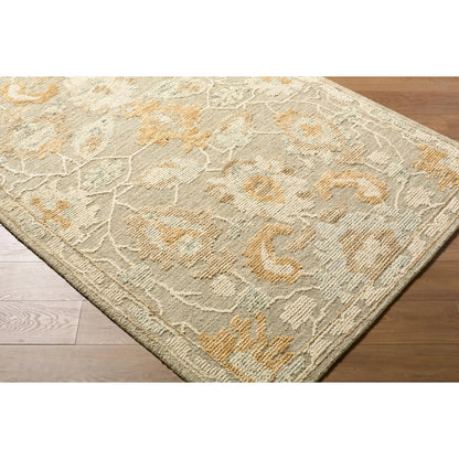 Shiv Classics SVC-2307 Rug by Livabliss in beige, cream, mustard, light gray, soft peach. Made from wool in a unique style.