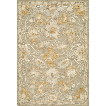 Shiv Classics SVC-2307 Rug by Livabliss in beige, cream, mustard, light gray, soft peach. Made from wool in a unique style.