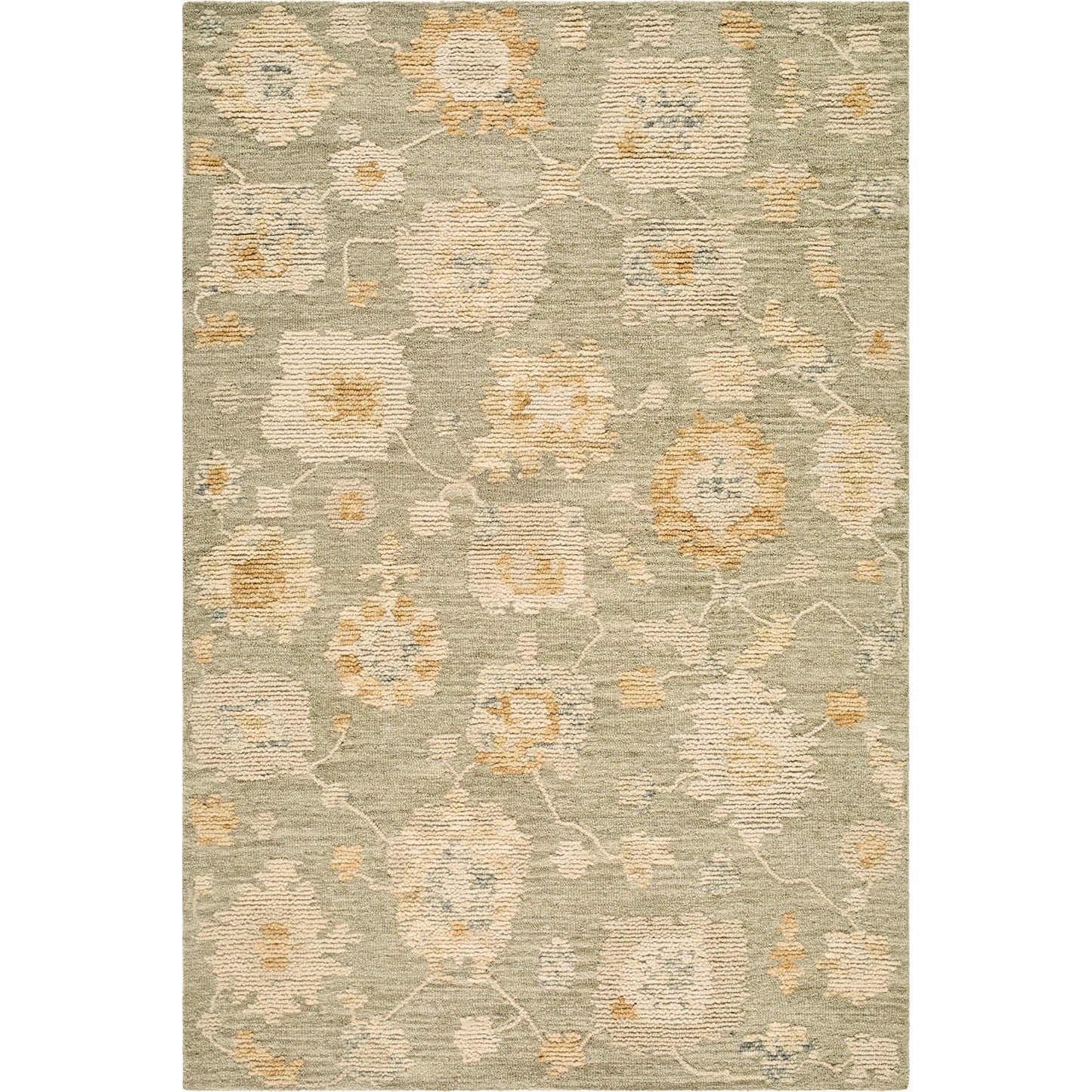 000 SI-2530713,SI-2530714,SI-2530715,SI-2530716 | Primary Silo | Shiv Classics SVC-2313 Rug by Livabliss in sage, cream, apricot, sky blue. Made from wool in a unique style.