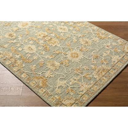 Shiv Classics SVC-2314 Rug by Livabliss in pale sage, goldenrod, ivory, sandstone. Made from wool in a unique style.