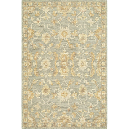 Shiv Classics SVC-2314 Rug by Livabliss in pale sage, goldenrod, ivory, sandstone. Made from wool in a unique style.