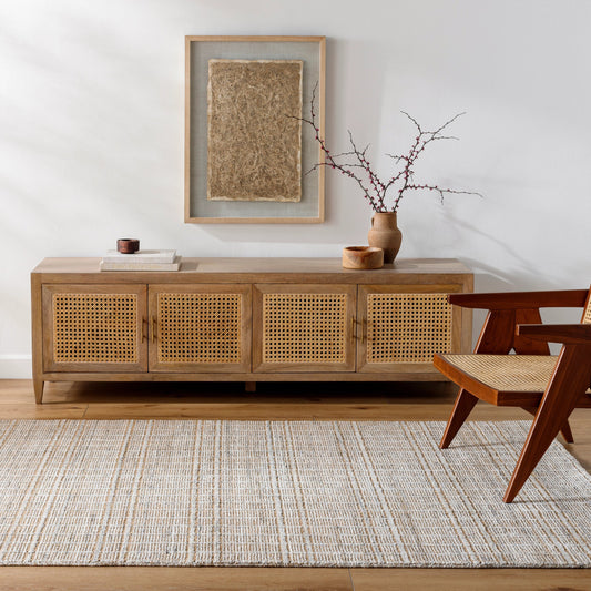 Shivan Rug - 489269 by Surya. Made from face: 65% recycled pet yarn, 35% jute, warp: 100% cotton in a unique style.