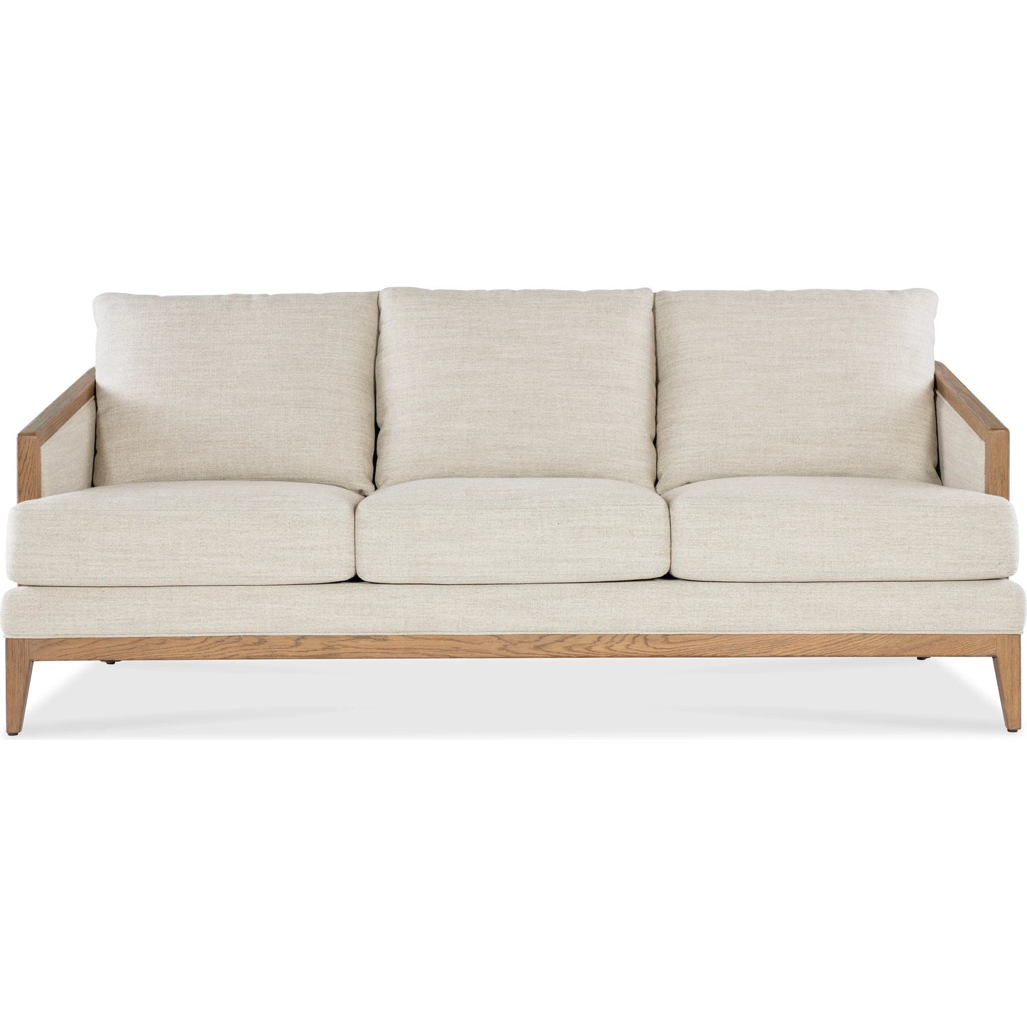 002 SI-2354040 | Additional Silo | Enveyed Stationary Sofa by Hooker Furniture in classic linen and cashew. Made from fabric in a transitional style.
