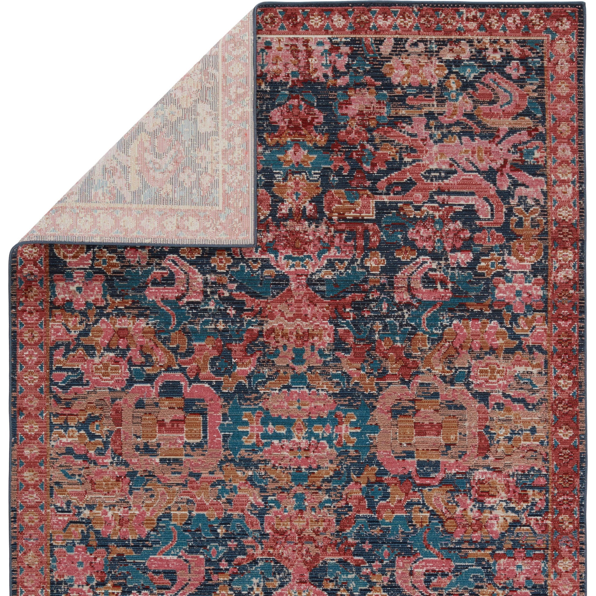 Swoon SWO05 Indoor/Outdoor Rug by Jaipur Living in pink, blue. Made from unique in a unique style.