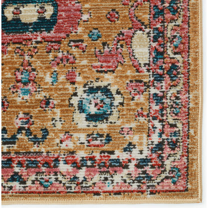 Swoon SWO17 Indoor/Outdoor Rug by Jaipur Living in pink, gold. Made from unique in a unique style.