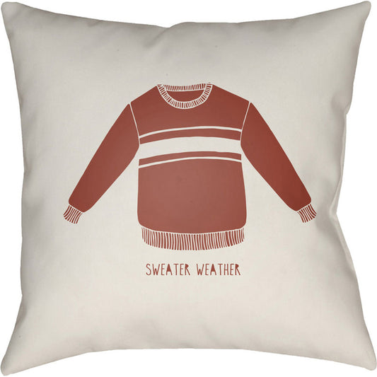 Sweater Weather Pillow - 23362 by Livabliss. Made from front: 100% polyester, back: 100% polyester in a modern style.