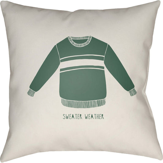Sweater Weather Pillow - 23362 by Livabliss. Made from front: 100% polyester, back: 100% polyester in a modern style.