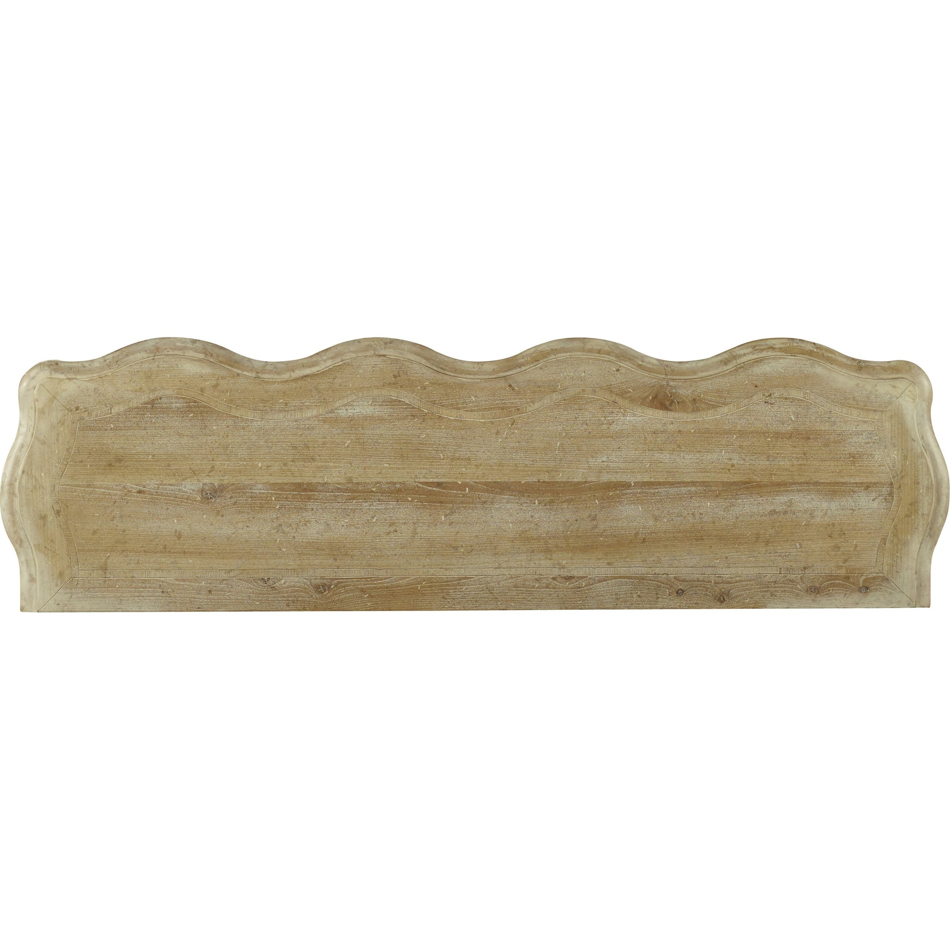 Draped Credenza by Hooker Furniture in light elm. Made from elm veneers in a eclectic & global style.