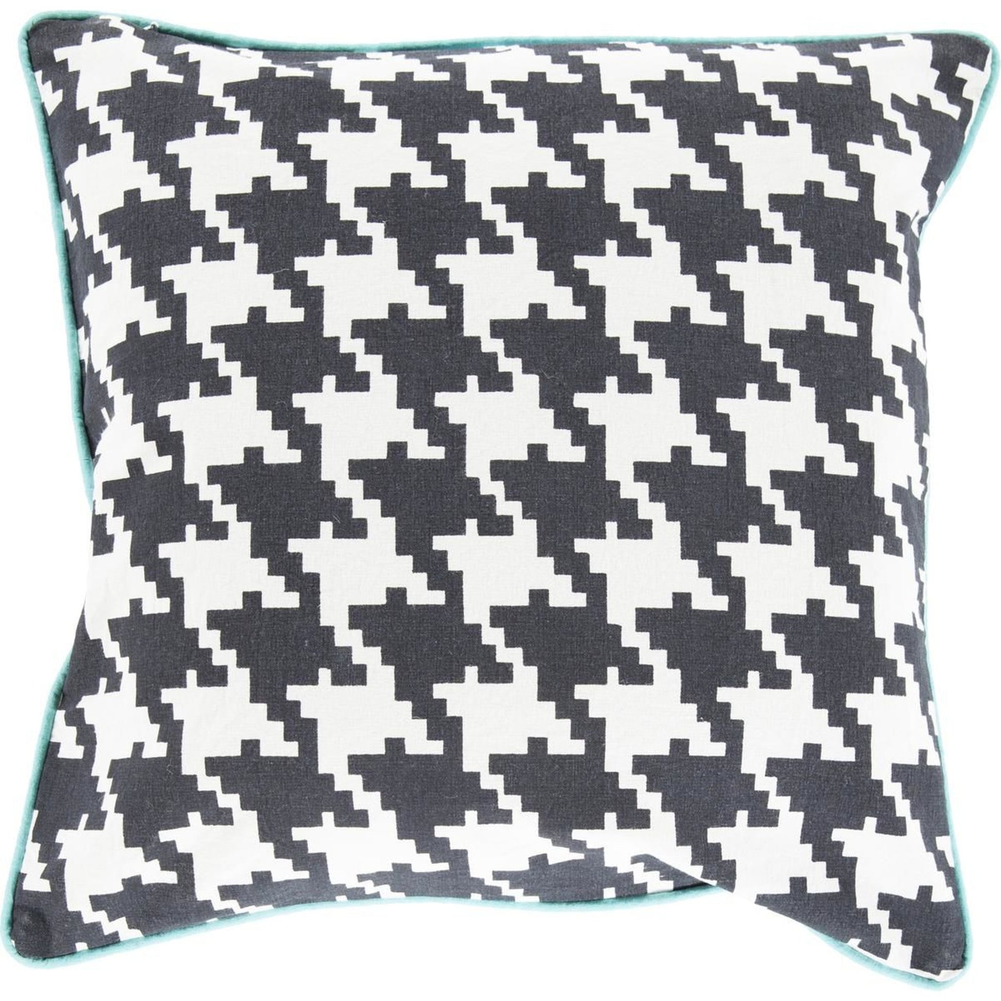 Houndstooth Pillow - 13268 by Surya. Made from 100% cotton in a modern style.