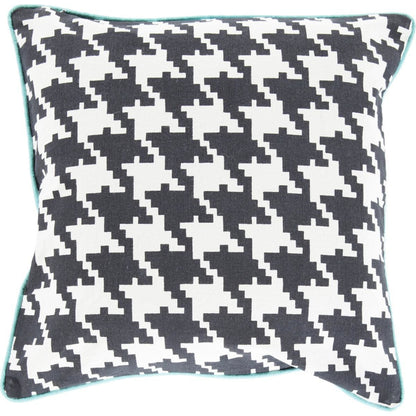 Houndstooth Pillow - 13268 by Surya. Made from 100% cotton in a modern style.
