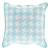 Aqua, Ivory / Down Feather / 18" x 18"