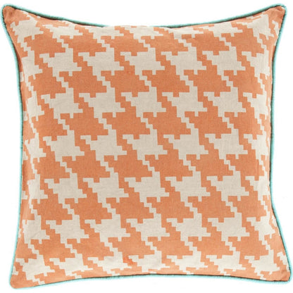 Houndstooth Pillow - 13268 by Surya. Made from 100% cotton in a modern style.