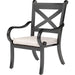 Monterey Outdoor Dining Chair by Sunset West in browns. Made from aluminum in a traditional style.