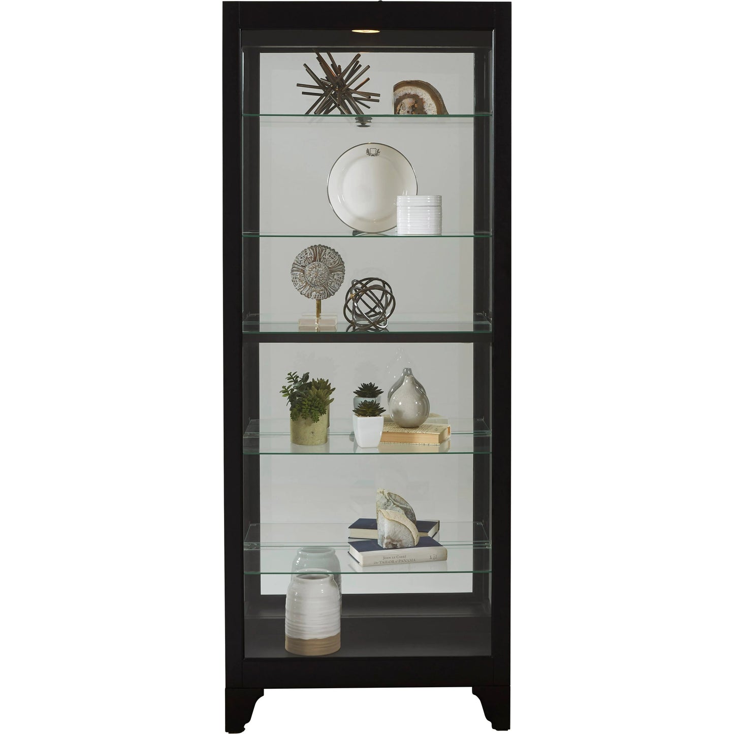 002 SI-2155509 | Additional Silo | 29'' Wide Hardwood Onyx Black Curio Display Cabinet by Pulaski Furniture in black onyx. Made from select hardwoods in a traditional style.