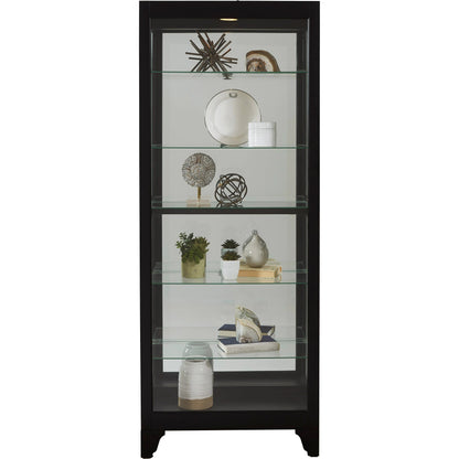 29'' Wide Hardwood Onyx Black Curio Display Cabinet by Pulaski Furniture in black onyx. Made from select hardwoods in a traditional style.