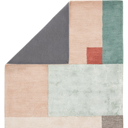 Syntax SYN04 Rug by Jaipur Living in pink, red. Made from 61% viscose, 39% wool in a unique style.