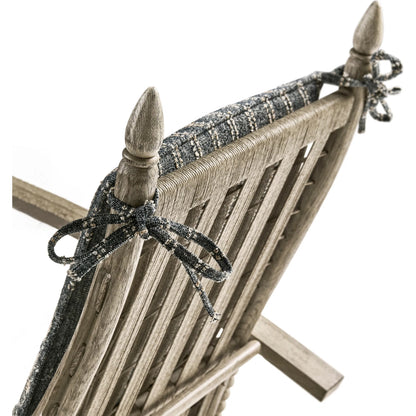 Whitby Lounge Chair by Jonathan Charles in grey and greyed oak. Made from oak, fabric, rope in a cottage & farmhouse style.