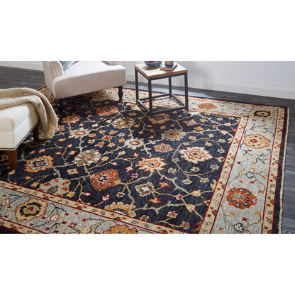Carrington Traditional Oriental Rug - 6500F by Feizy in black, gold, gray. Made from wool in a unique style.