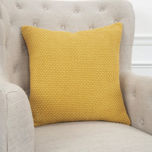 Topeka Pillow by HedgeApple Essentials in gold, yellow. Made from cotton in a unique style.