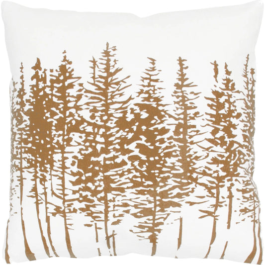 Preble Pillow by HedgeApple Essentials in brown, neutral, ivory. Made from cotton in a unique style.
