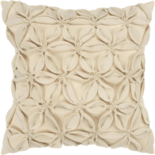 Keith Pillow by HedgeApple Essentials in ivory, cream. Made from wool cotton, polyester in a unique style.