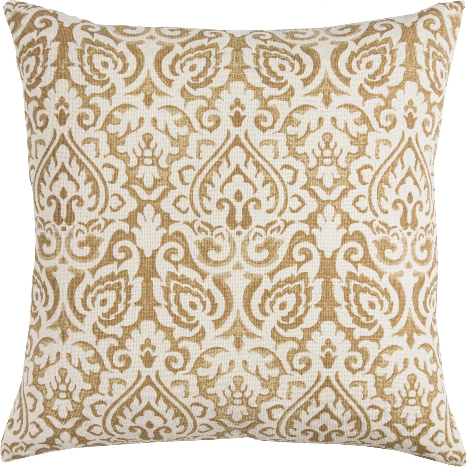 Sugar Pillow by HedgeApple Essentials in neutral, yellow. Made from cotton burlap in a traditional style.