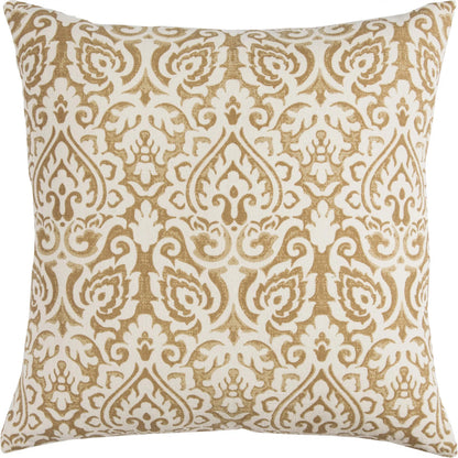 Sugar Pillow by HedgeApple Essentials in neutral, yellow. Made from cotton burlap in a traditional style.