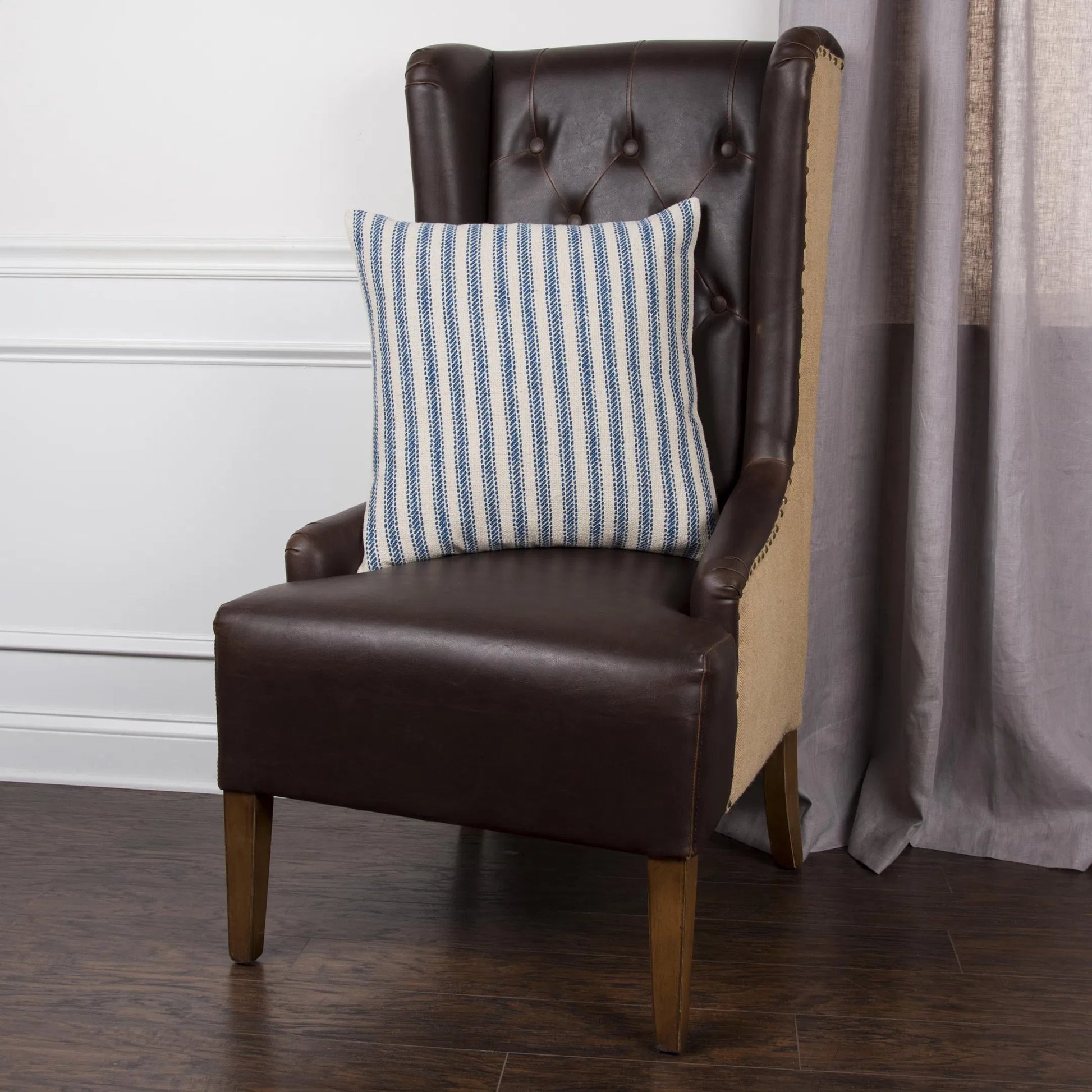 Portsmouth Pillow by HedgeApple Essentials in blue. Made from cotton in a eclectic & global style.