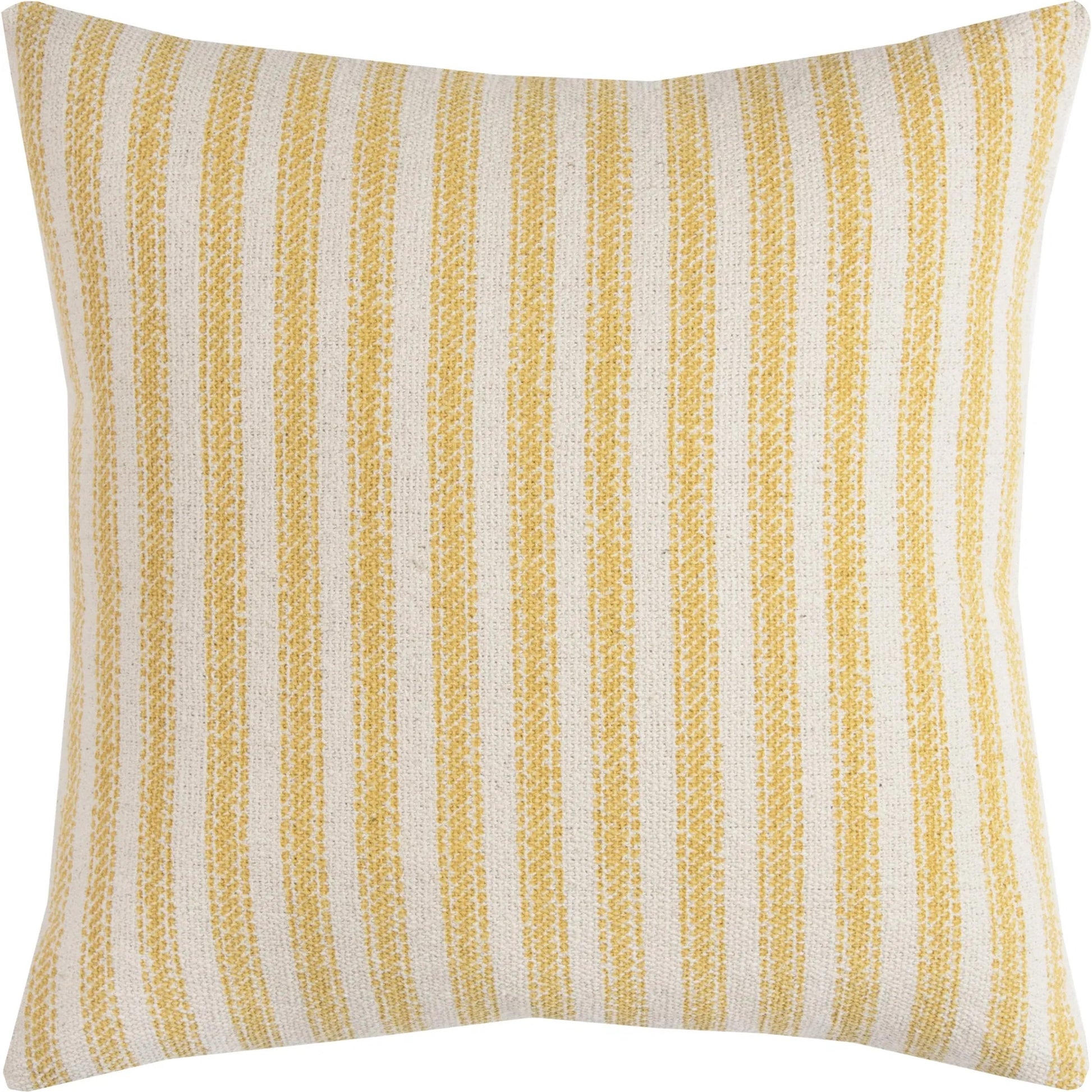 Racine Pillow by HedgeApple Essentials in neutral, yellow. Made from cotton in a eclectic & global style.