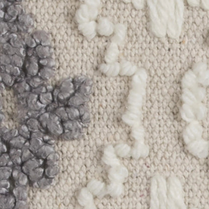 Alcona Pillow by HedgeApple Essentials in neutral, blue. Made from polyester, cotton canvas (recyceld) in a rustic style.