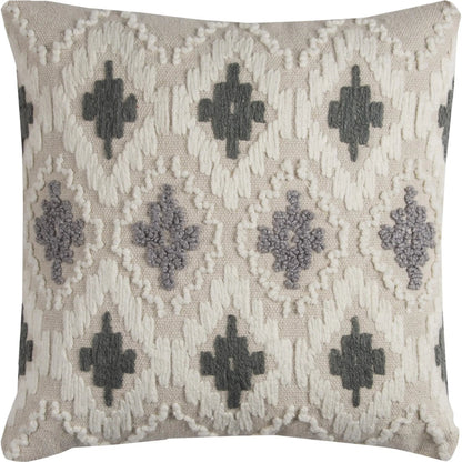Alcona Pillow by HedgeApple Essentials in neutral, blue. Made from polyester, cotton canvas (recyceld) in a rustic style.