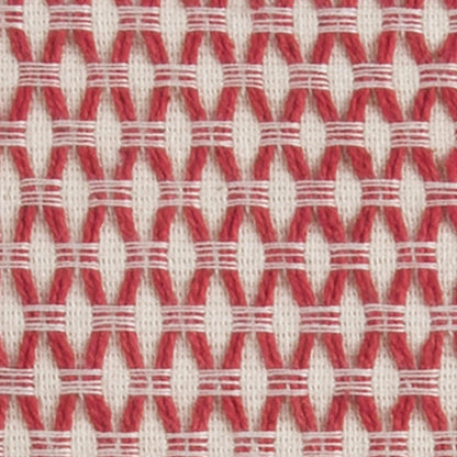 Mahaska Pillow by HedgeApple Essentials in red ivory, red, ivory. Made from cotton in a modern style.