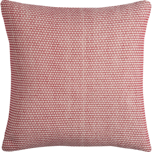Mahaska Pillow by HedgeApple Essentials in red ivory, red, ivory. Made from cotton in a unique style.