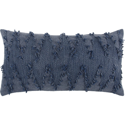 Sharp Pillow by HedgeApple Essentials in navy. Made from cotton in a unique style.