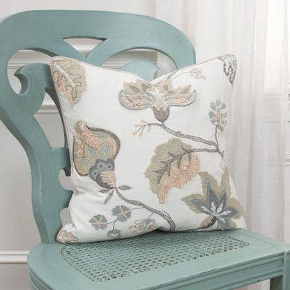 Baxter Pillow by HedgeApple Essentials in beige, blush, grey, white. Made from cotton in a traditional style.