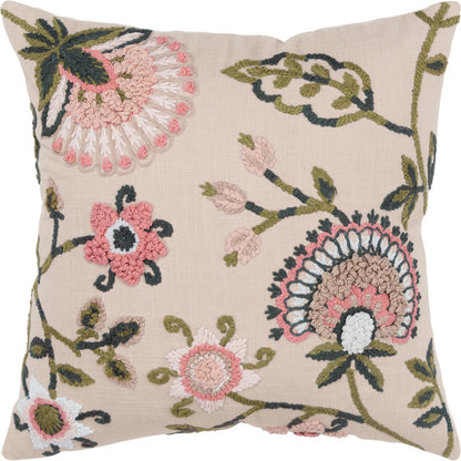 Butte Pillow by HedgeApple Essentials in pink, blush, green, white. Made from cotton, polyester in a eclectic & global style.