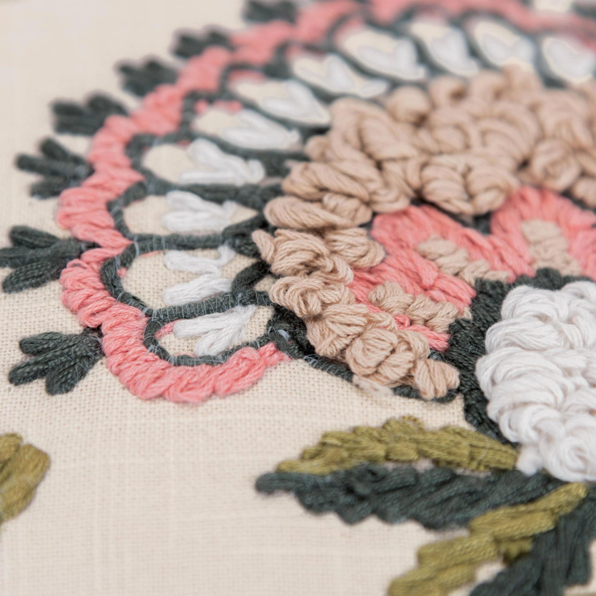Butte Pillow by HedgeApple Essentials in blush. Made from polyester, cotton in a transitional style.