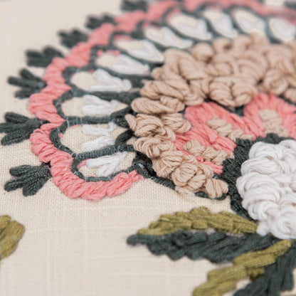 Butte Pillow by HedgeApple Essentials in blush. Made from polyester, cotton in a transitional style.