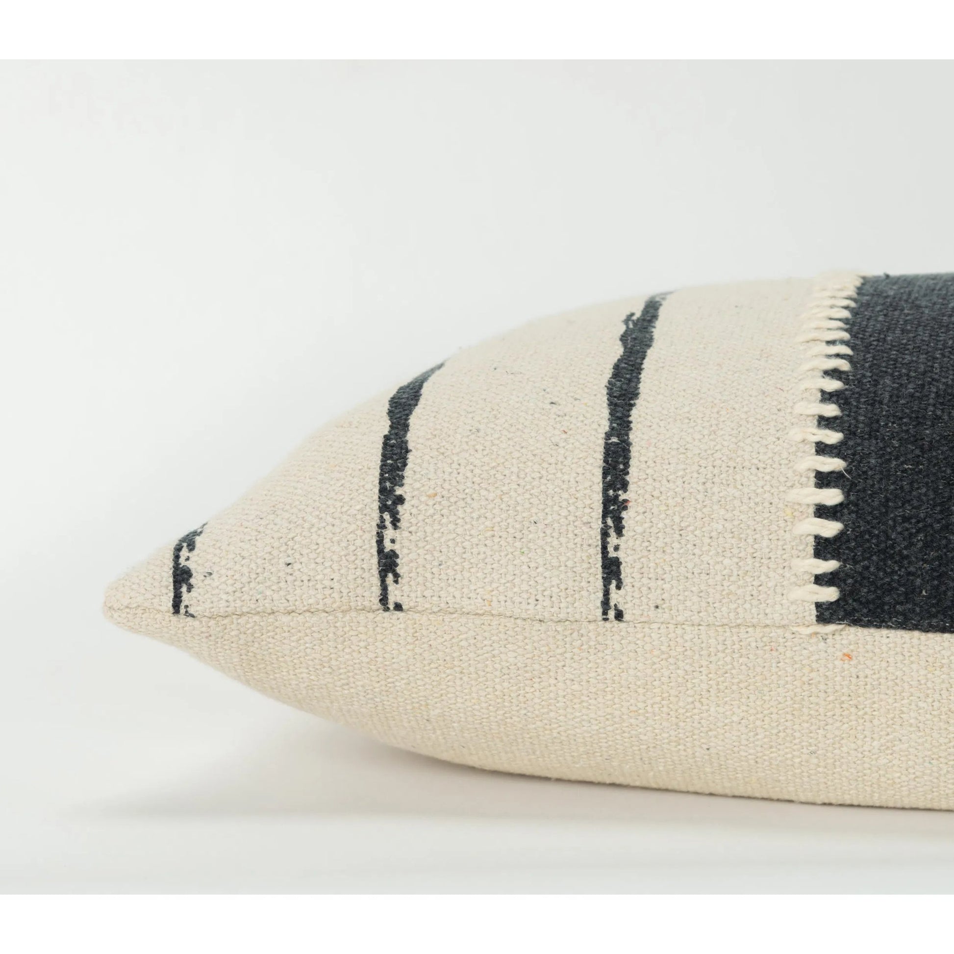 Turkey Pillow by HedgeApple Essentials in black, ivory. Made from cotton canvas in a eclectic & global style.