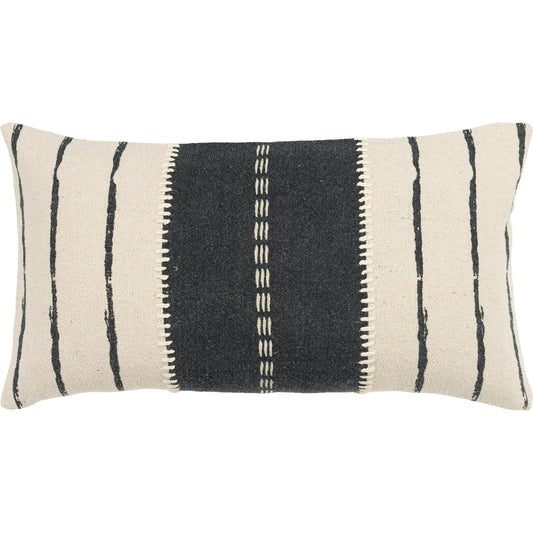 Turkey Pillow by HedgeApple Essentials in black, ivory. Made from cotton canvas in a unique style.