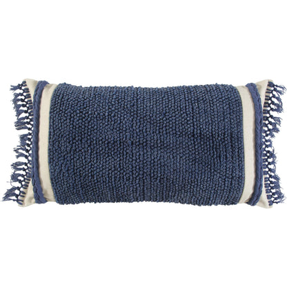 Palestine Pillow by HedgeApple Essentials in blue. Made from polyester, cotton canvas (recyceld) in a transitional style.