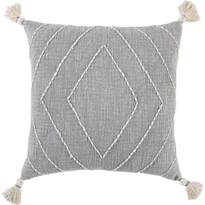 Bee Pillow by HedgeApple Essentials in grey. Made from textured cotton in a transitional style.