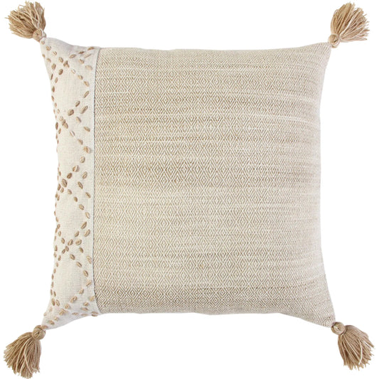 Culebra Indoor/Outdoor Pillow by HedgeApple Essentials in blush, ivory. Made from polyester in a unique style.